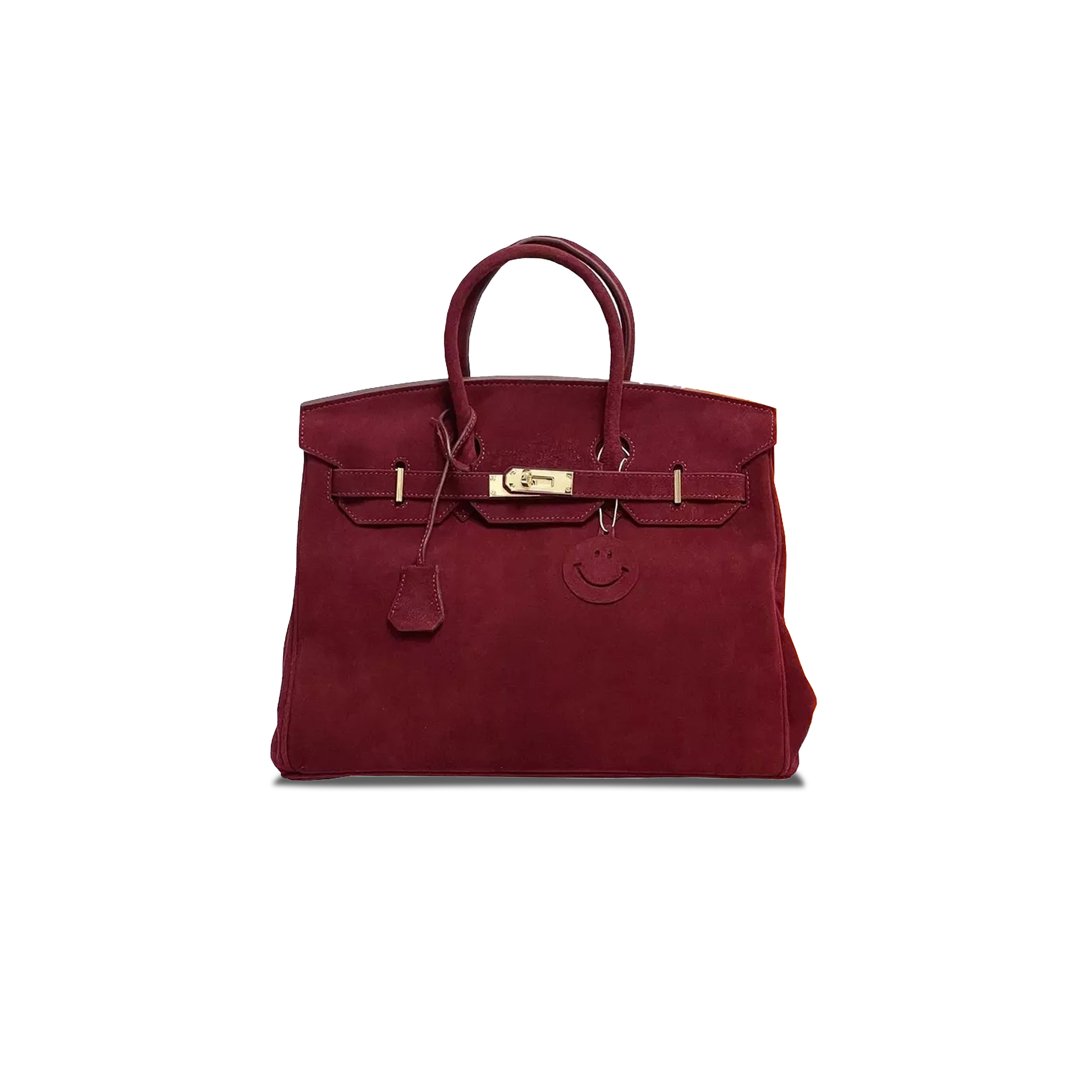 HERMÈS MASTER BIRKIN 30 CHAMOIS BORDEAUX GOLD BUCKLE H028369CC57 (30*23*15cm)